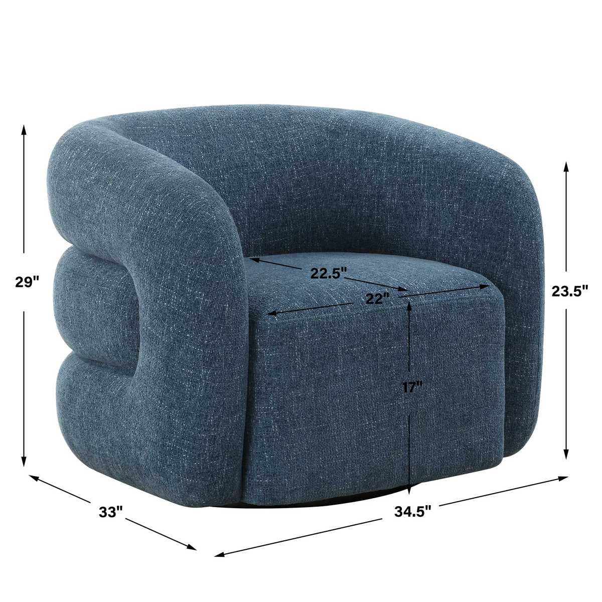 Junie Swivel Chair by Uttermost