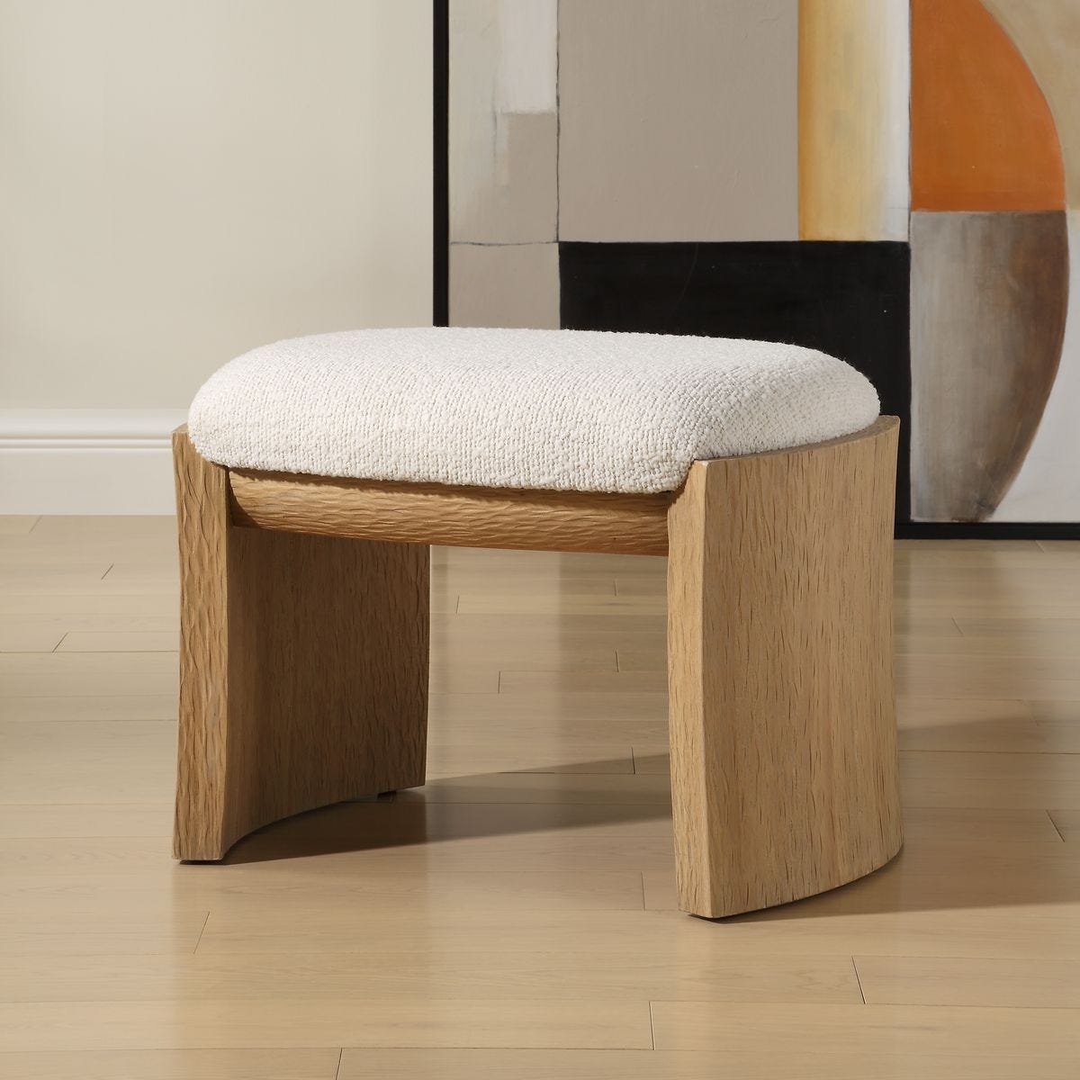 Port Small Bench, Natural – Furniture by Uttermost | Sutter & Vale