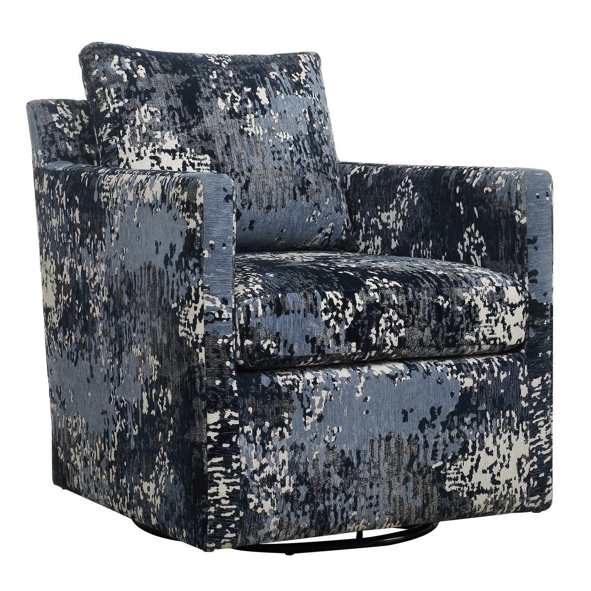 Tisdell Swivel/Glider, Indigo – Furniture by Uttermost | Sutter & Vale