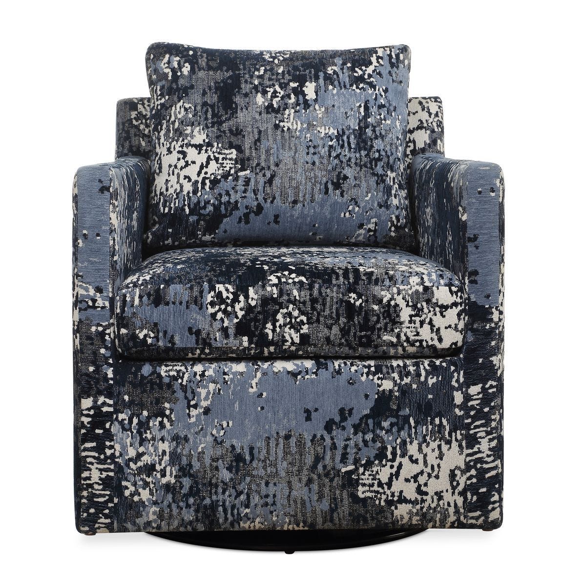 Tisdell Swivel/Glider, Indigo – Furniture by Uttermost | Sutter & Vale