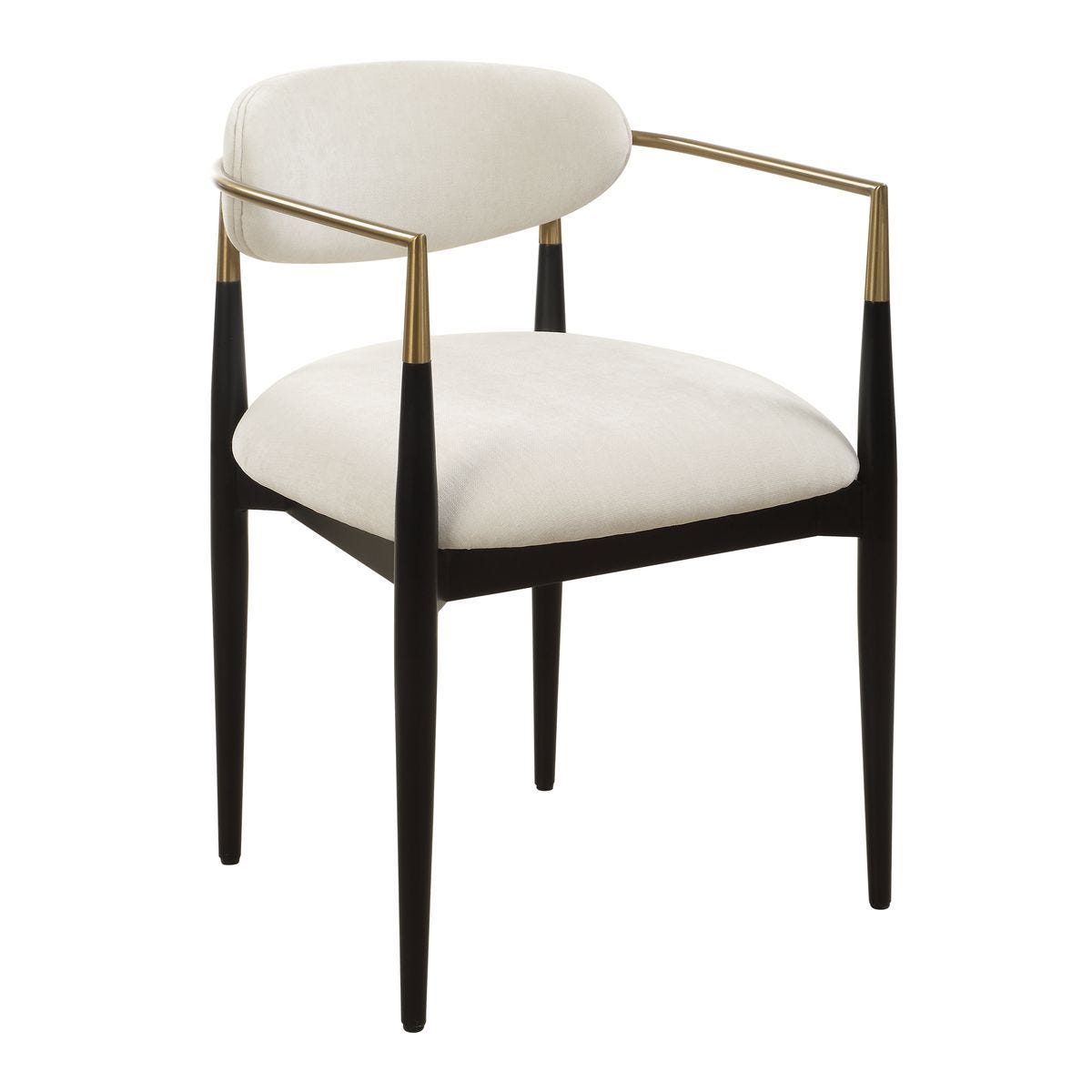 Moxie Dining Arm Chair, Black – Furniture by Uttermost | Sutter & Vale