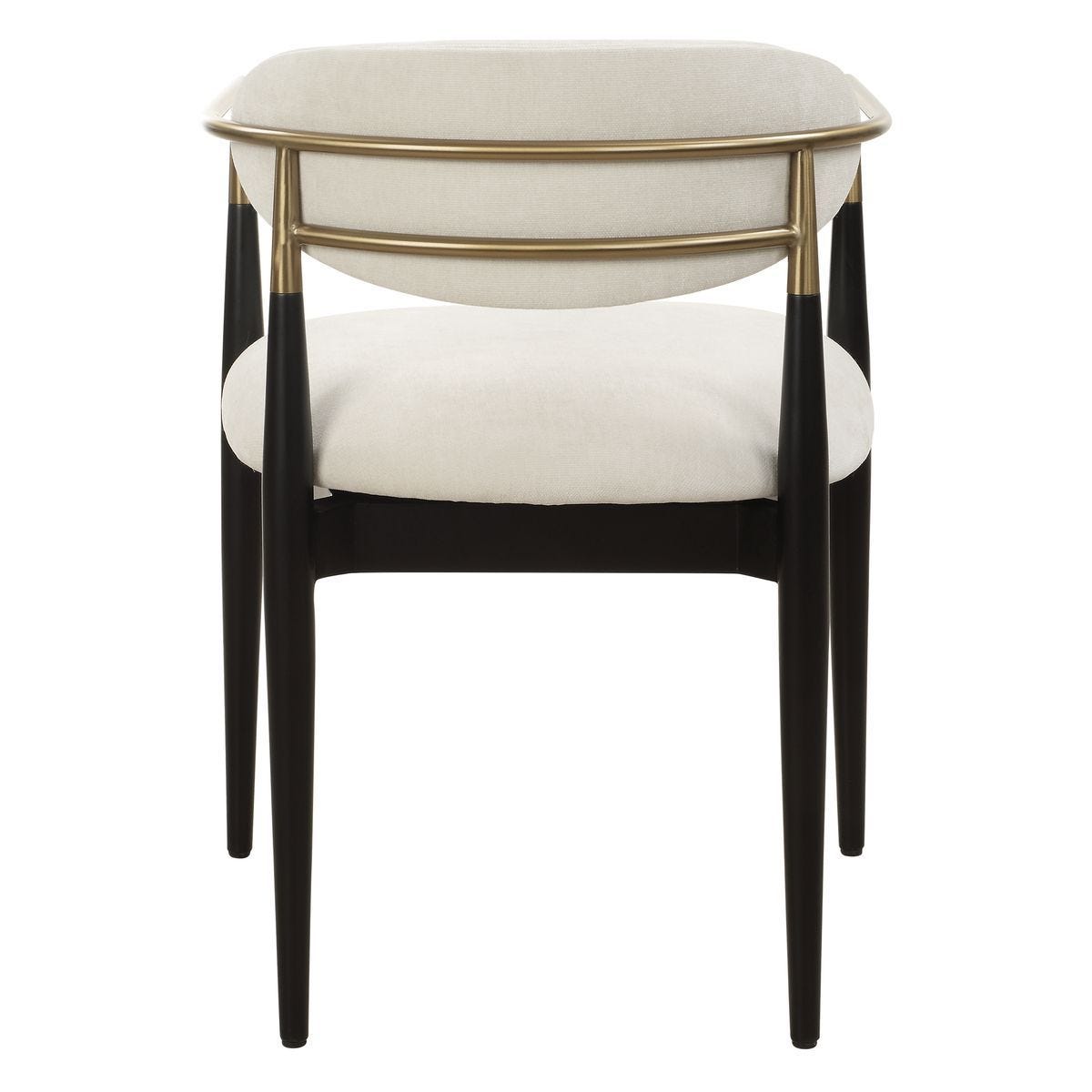 Moxie Dining Arm Chair, Black – Furniture by Uttermost | Sutter & Vale