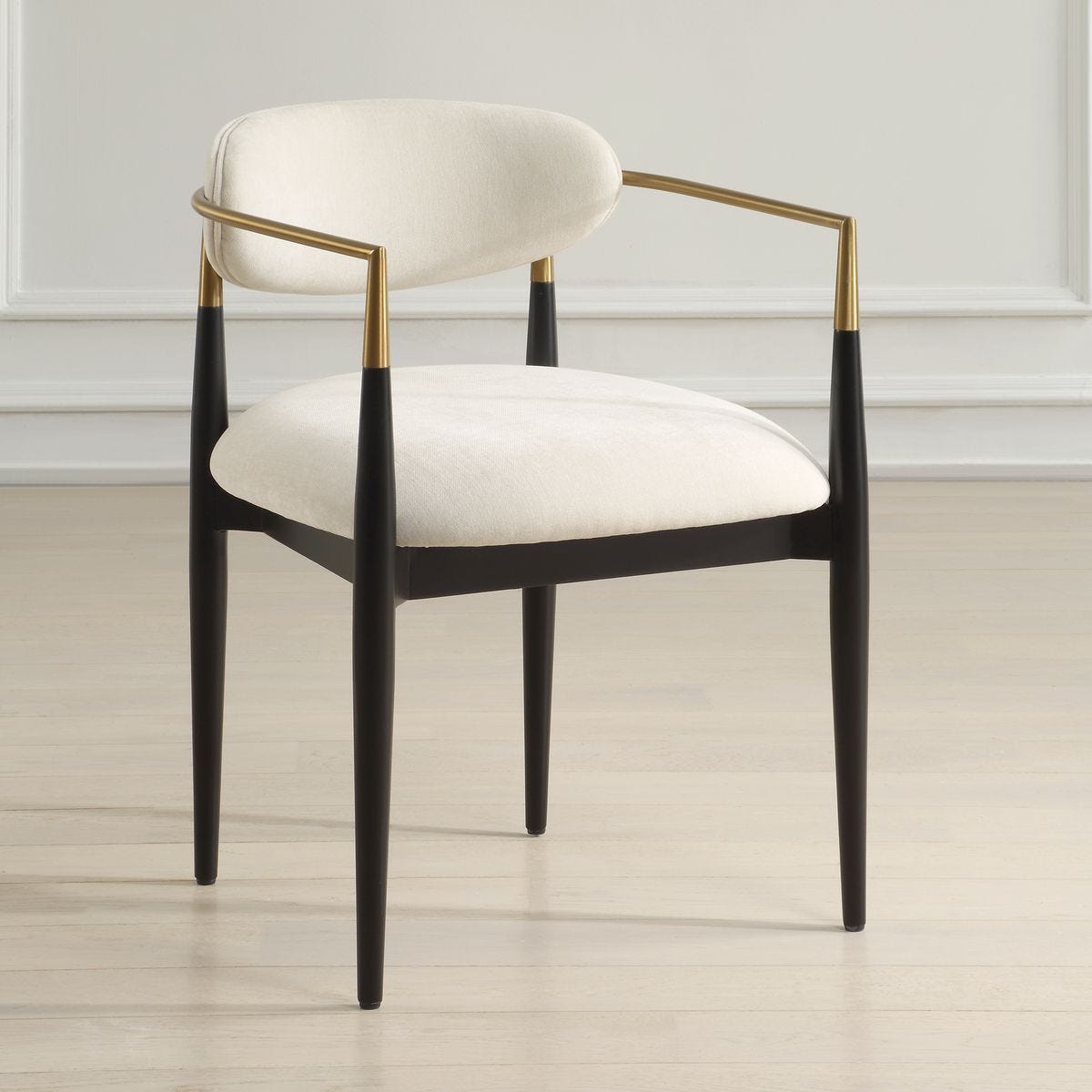 Moxie Dining Arm Chair, Black – Furniture by Uttermost | Sutter & Vale
