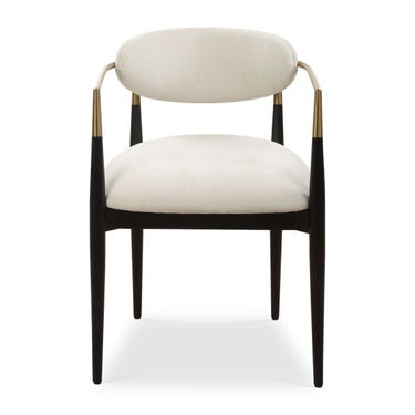 Moxie Dining Arm Chair, Black