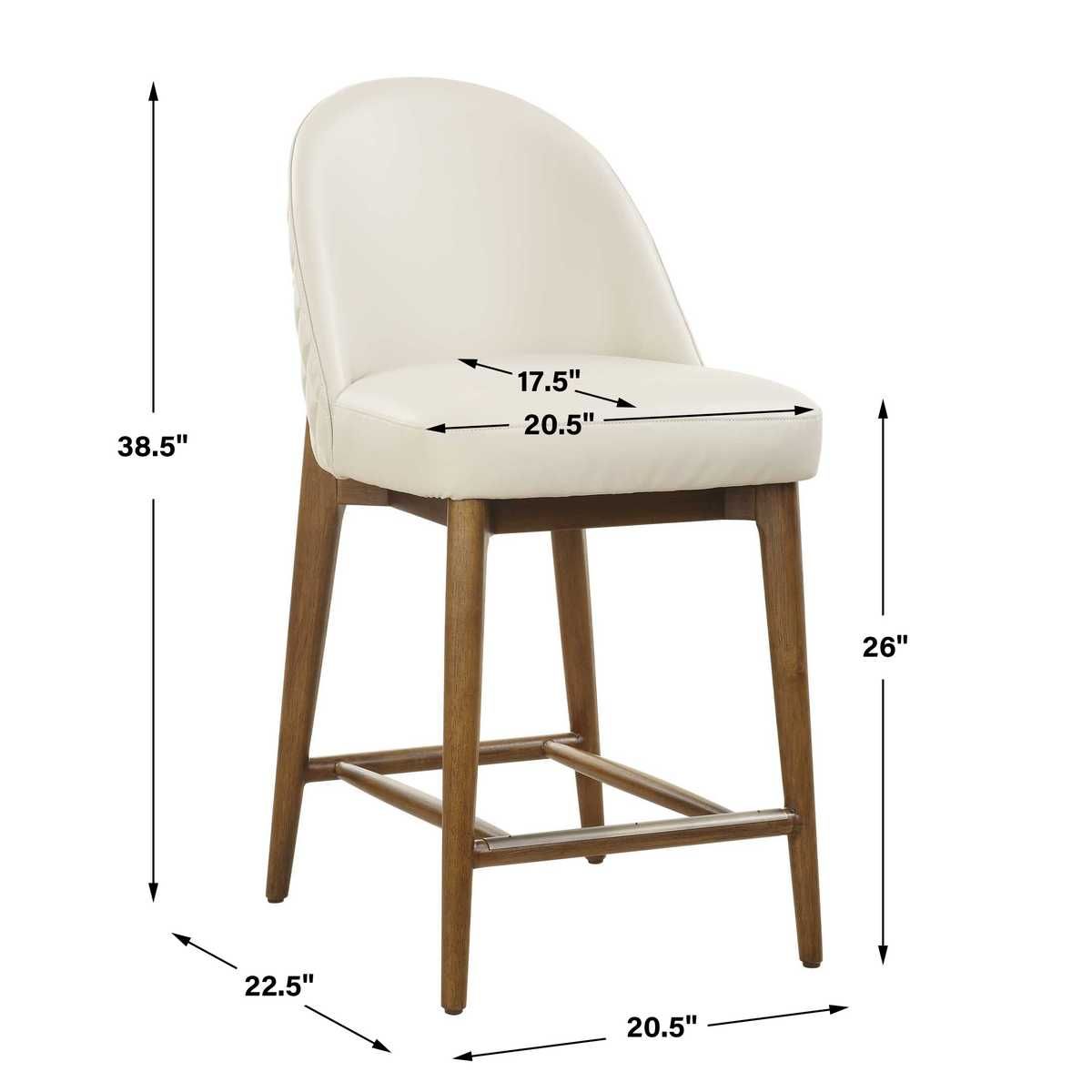 Stitches Counter Stool – Furniture by Uttermost | Sutter & Vale