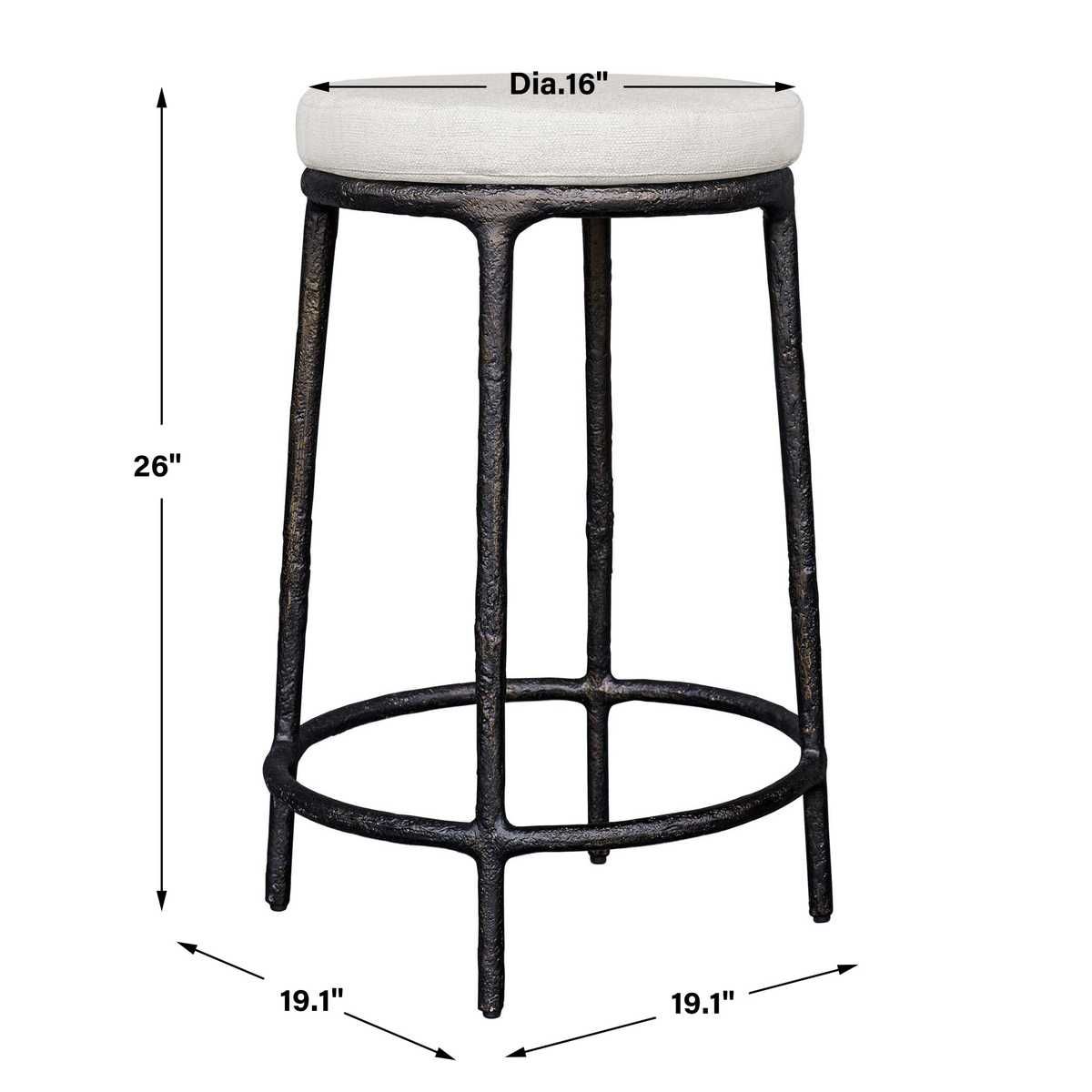 Thayer Outdoor Counter Stool – Furniture by Uttermost | Sutter & Vale
