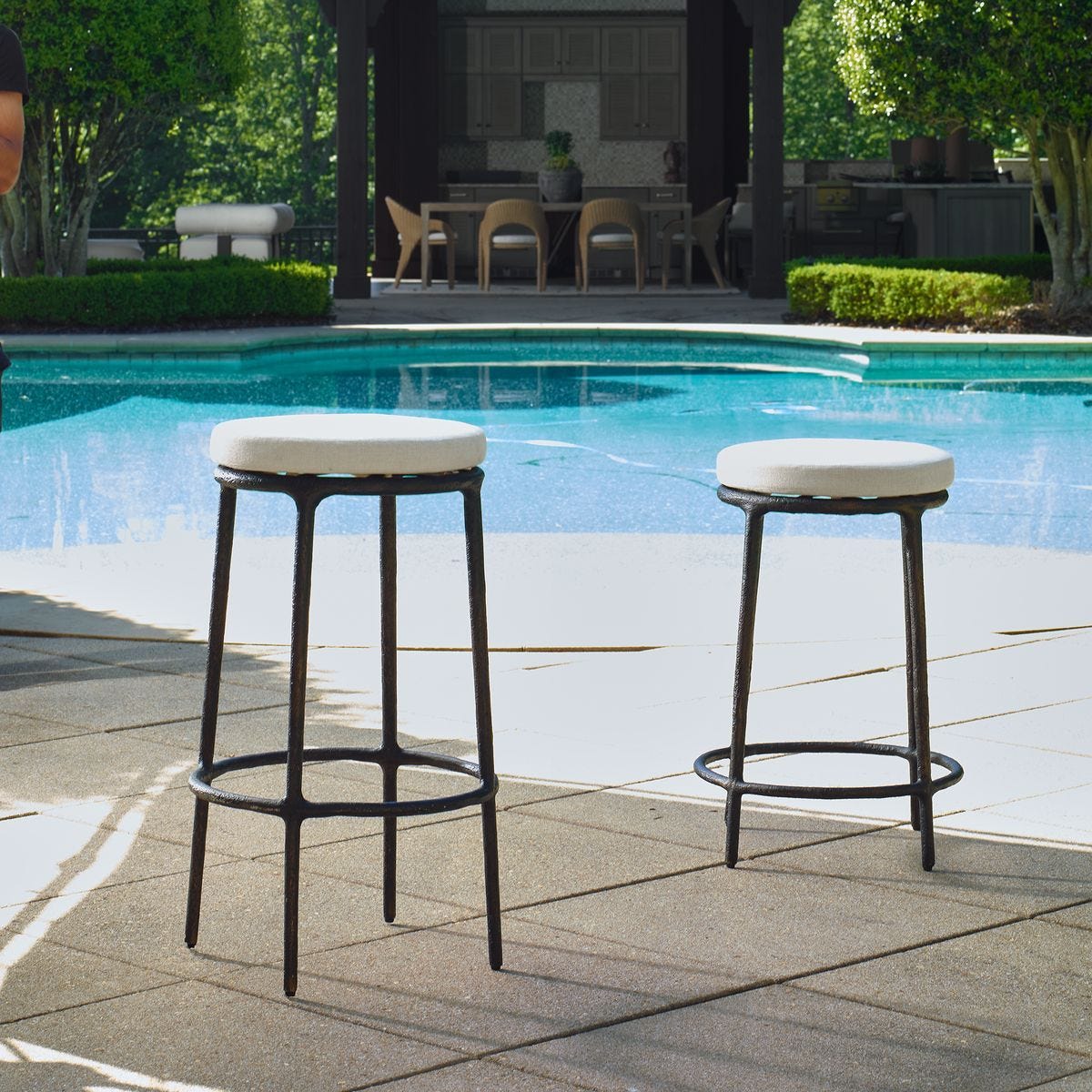 Thayer Outdoor Bar Stool – Furniture by Uttermost | Sutter & Vale
