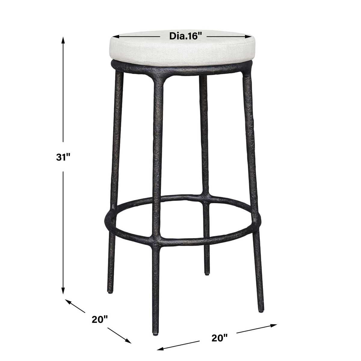 Thayer Outdoor Bar Stool – Furniture by Uttermost | Sutter & Vale