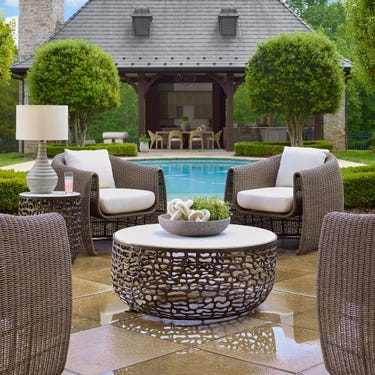 Tropic Outdoor Lounge Chair, Mocha