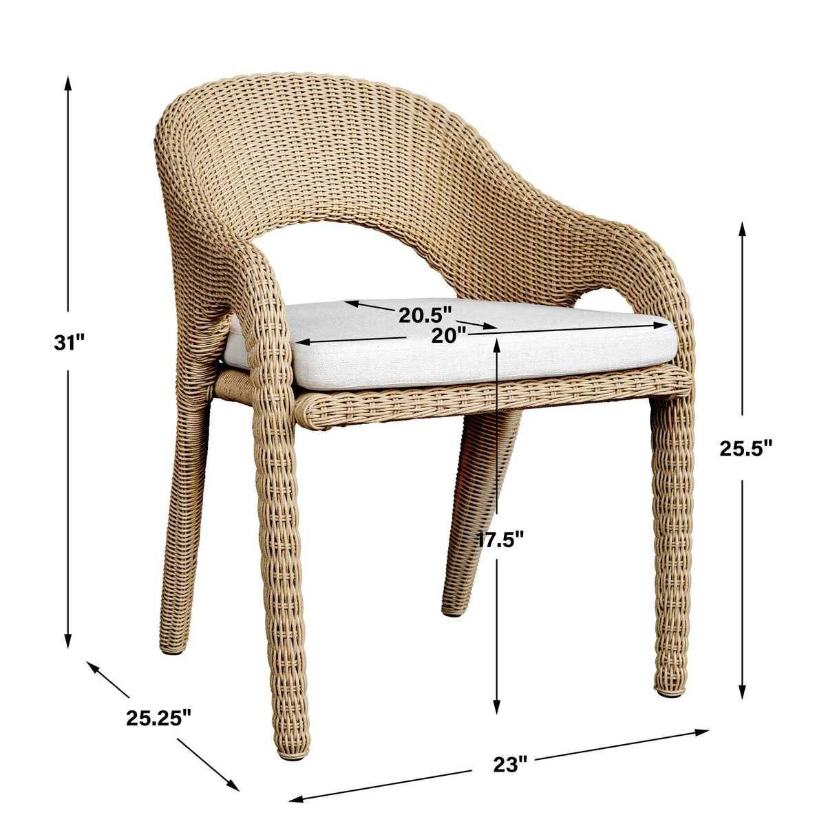 Kavali Outdoor Dining Armchair by Uttermost
