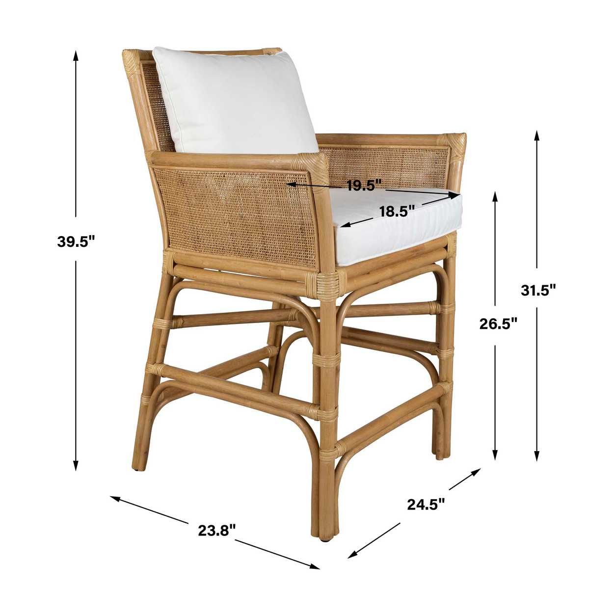 Pacific Counter Stool by Uttermost