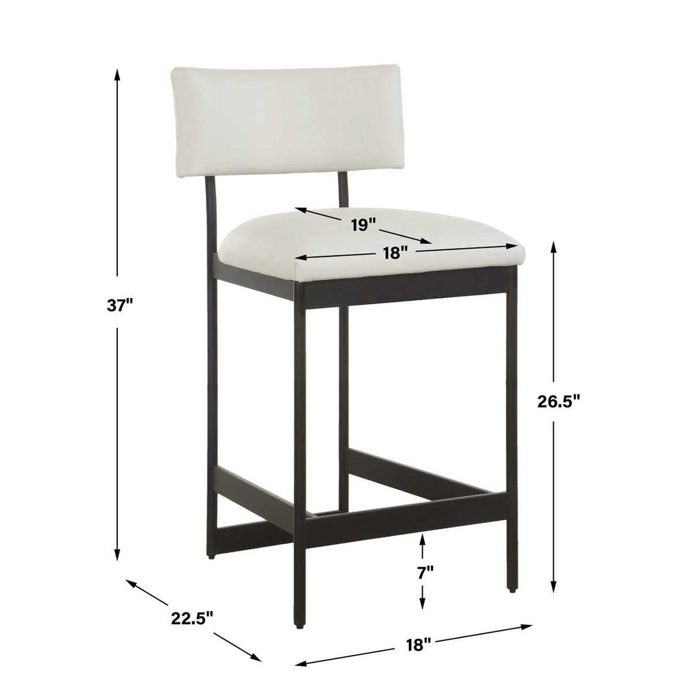 Apsley Counter Stool, Black