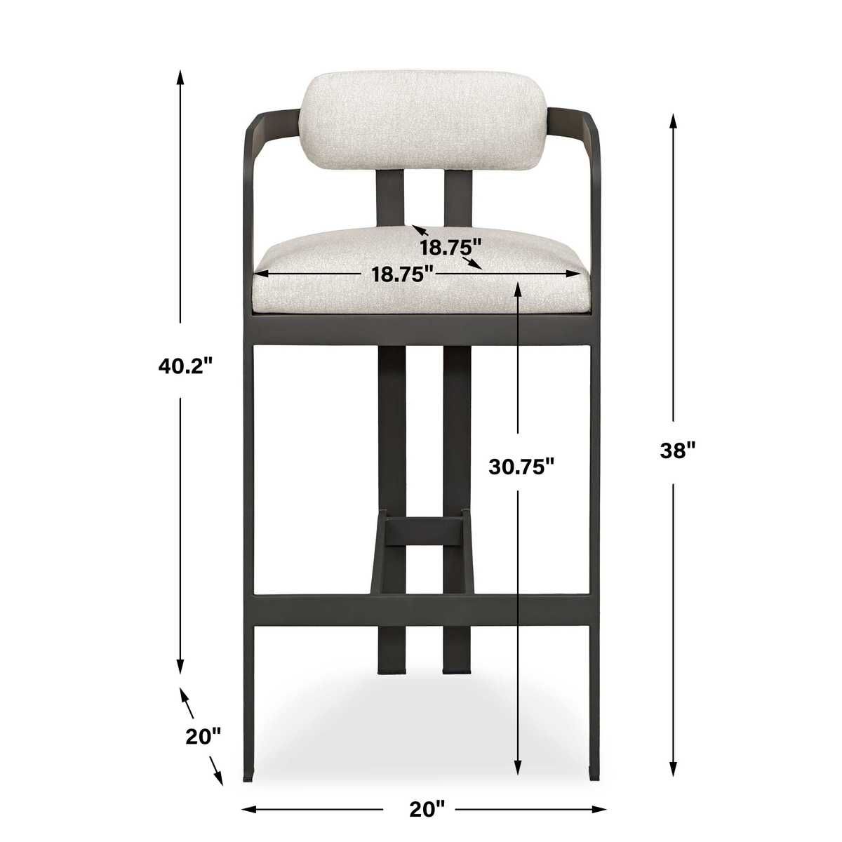 Kalmar Outdoor Bar Stool – Furniture by Uttermost | Sutter & Vale