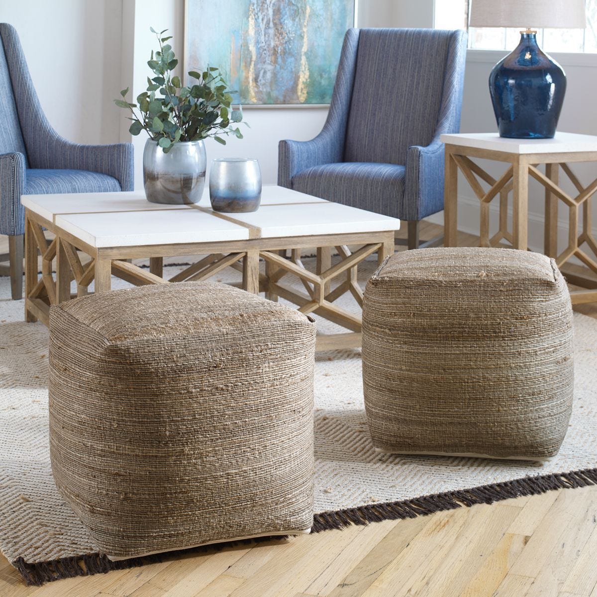 Shiro Pouf – Furniture by Uttermost | Sutter & Vale