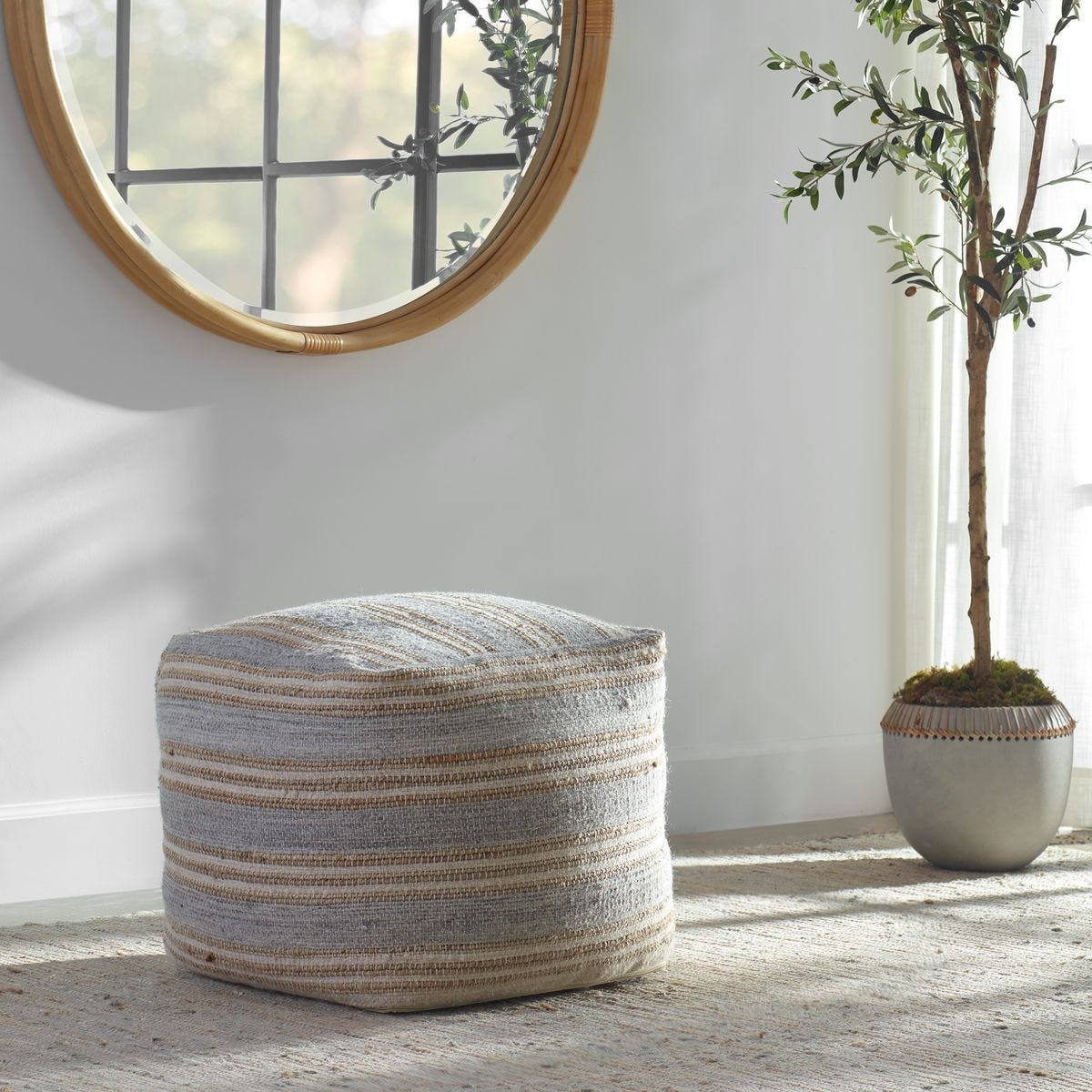 Mesick Pouf – Furniture by Uttermost | Sutter & Vale