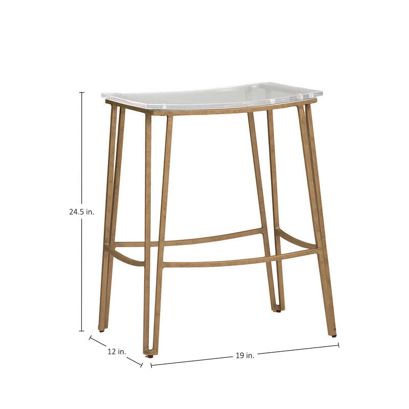 Pierce 24.5' Counter Height Stool - Gold