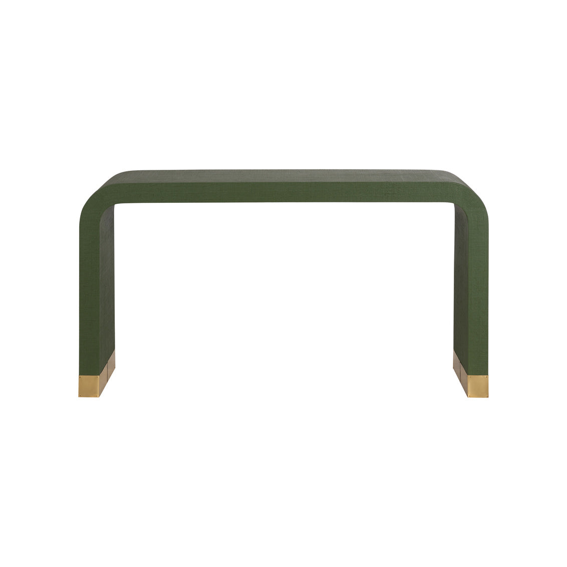 Waterfall Console - Green in Green / Raffia - Chelsea House