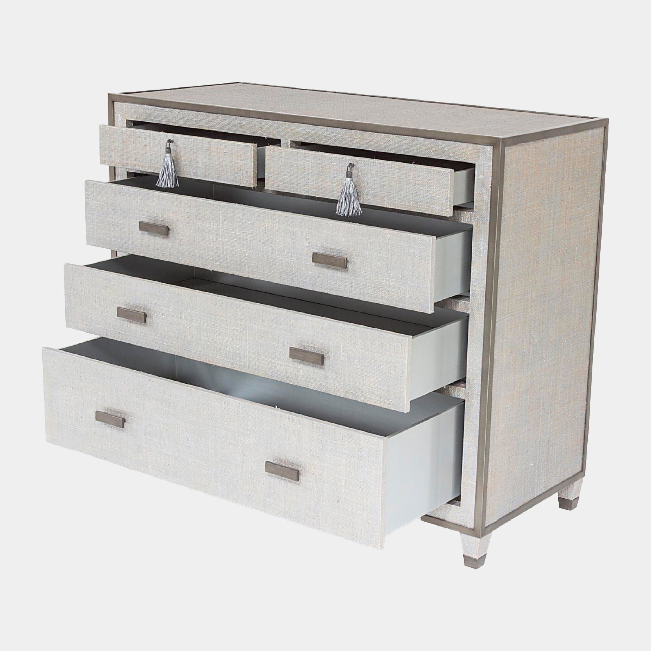 Argento Glass for Ann Gish Chest of Drawers