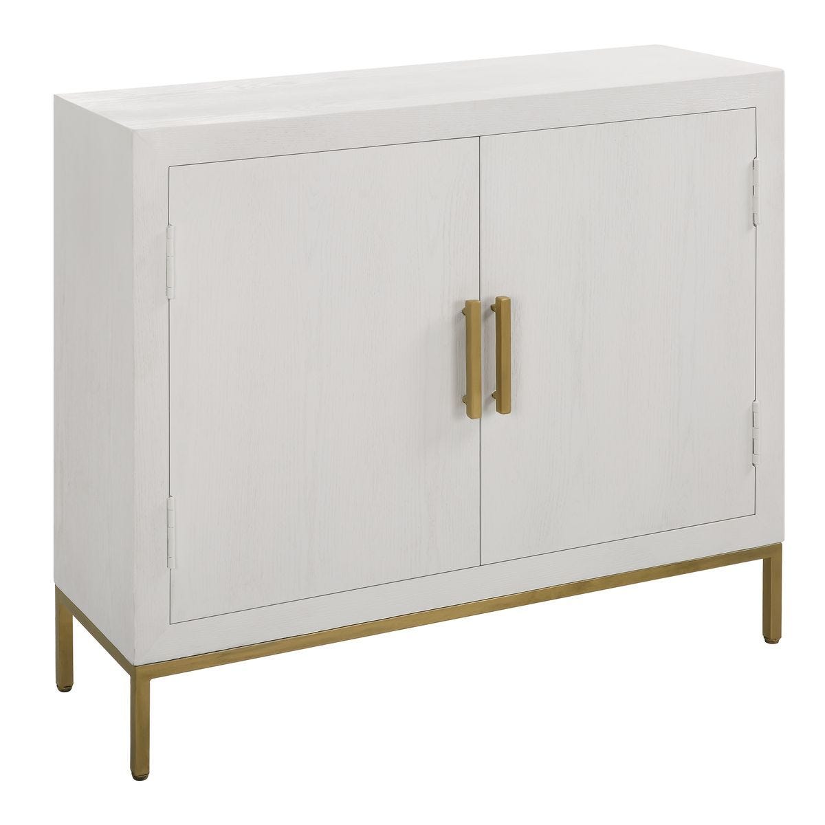 Front Range 2 Door Cabinet, White – Furniture by Uttermost | Sutter & Vale