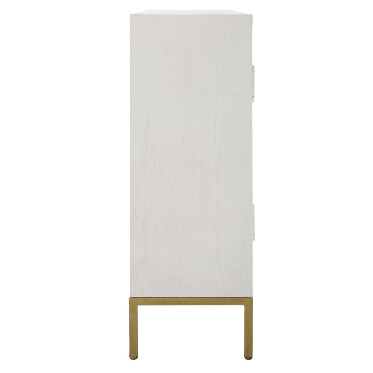 Front Range 2 Door Cabinet, White – Furniture by Uttermost | Sutter & Vale