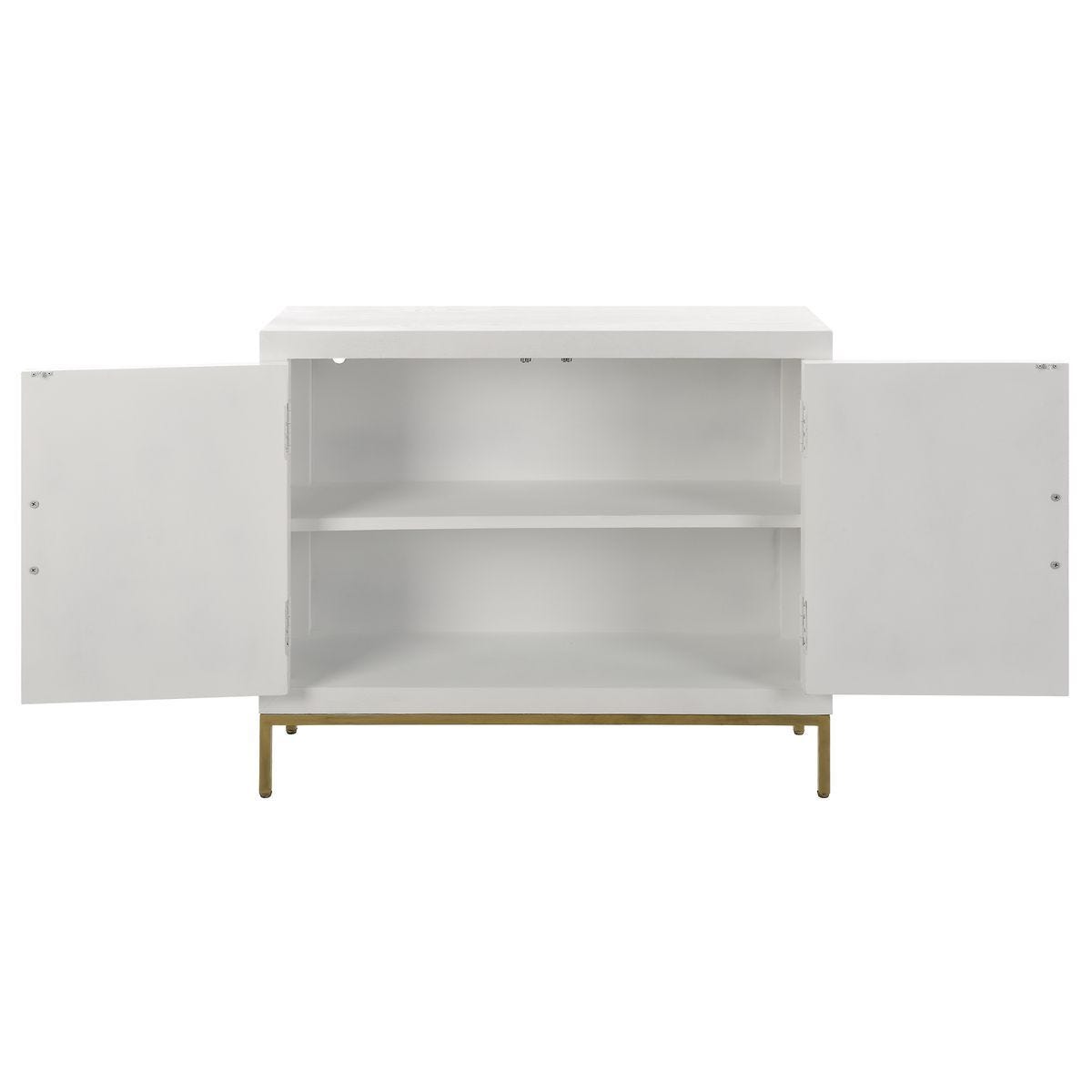 Front Range 2 Door Cabinet, White – Furniture by Uttermost | Sutter & Vale