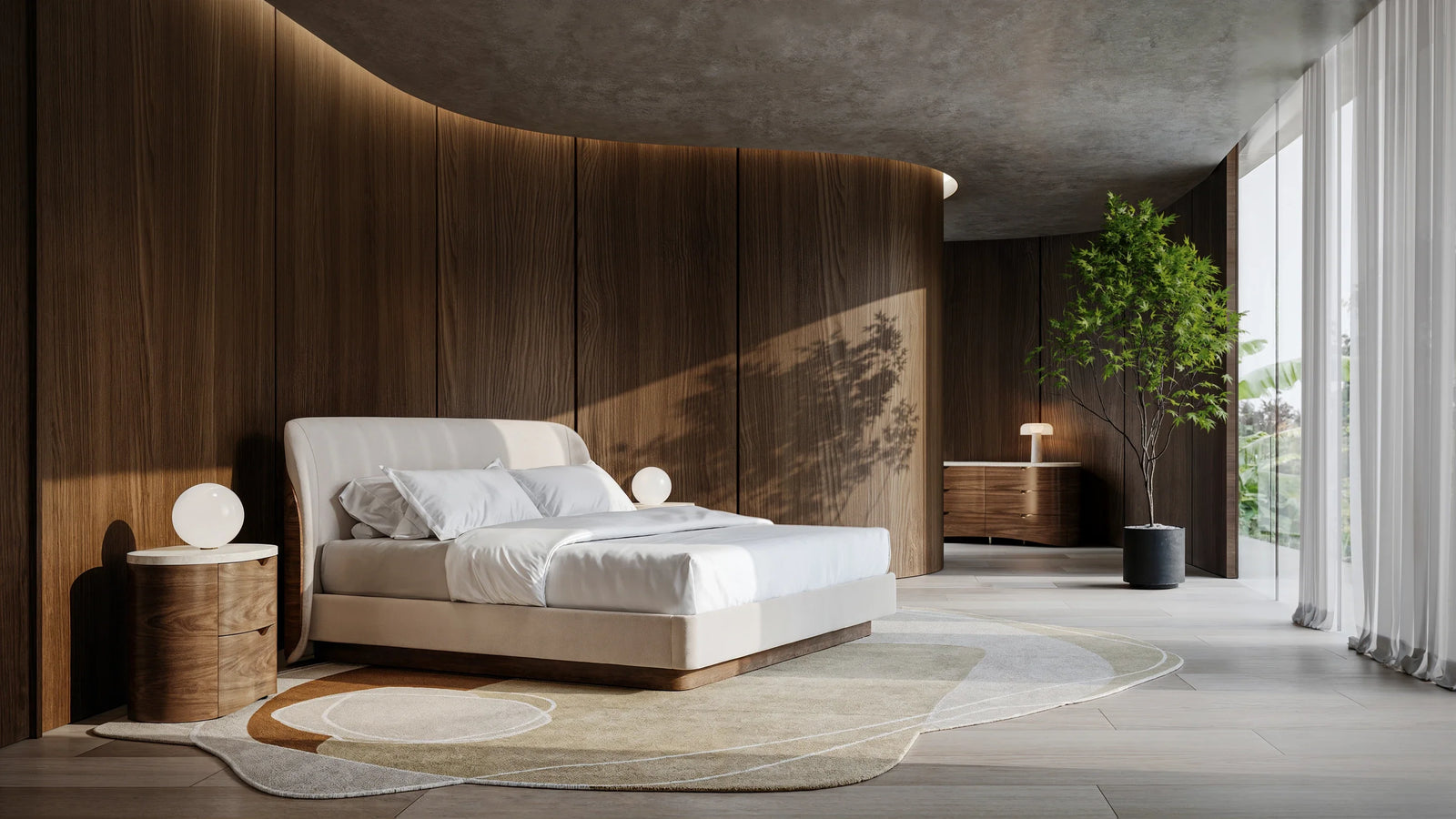 Fleur Uph King Bed