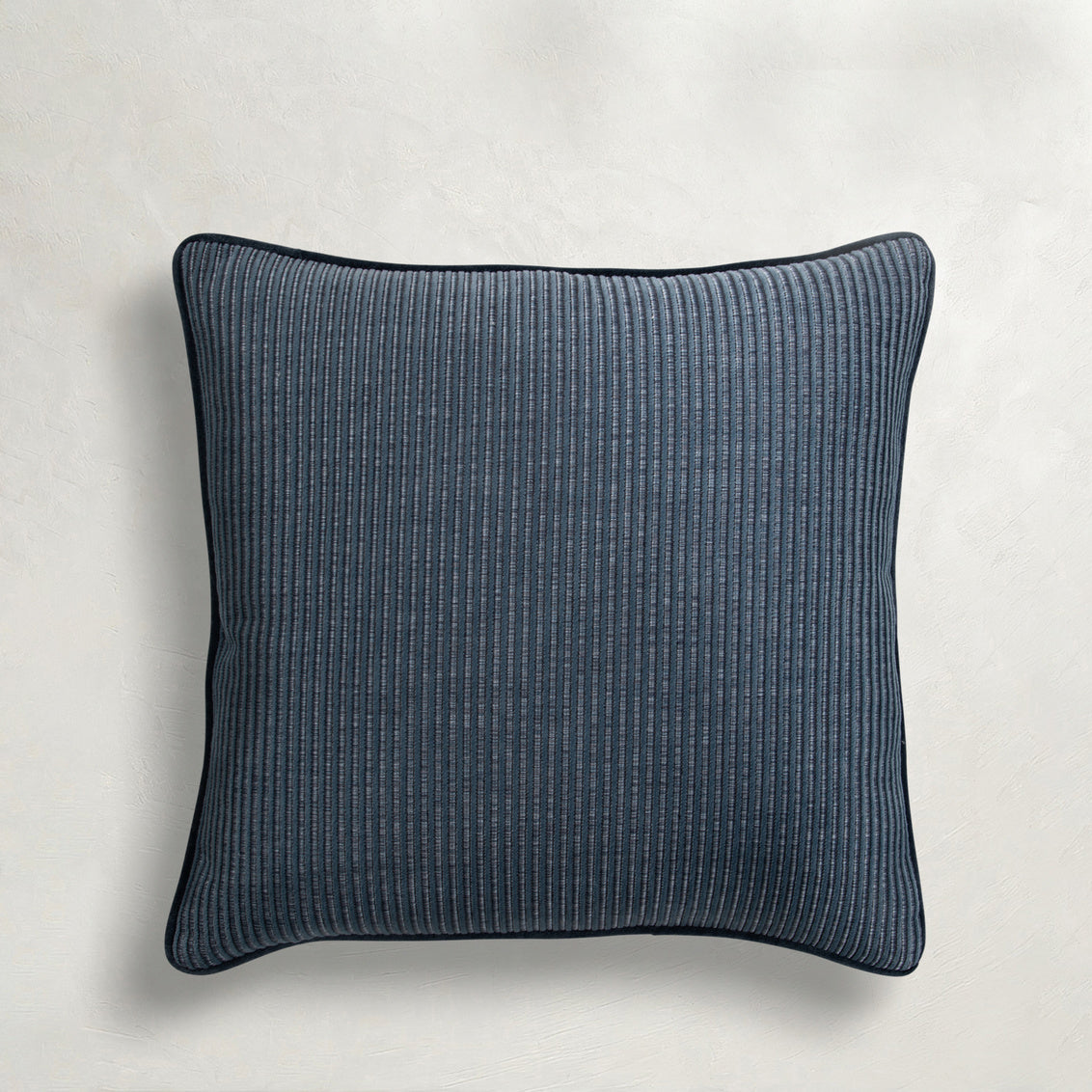 Textured Stripe MarineVelvet Spa Feather 20x20