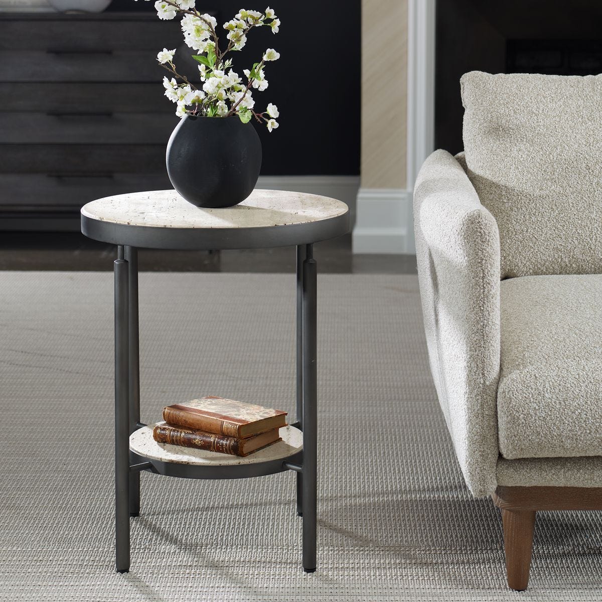 Dauntless Side Table – Furniture by Uttermost | Sutter & Vale
