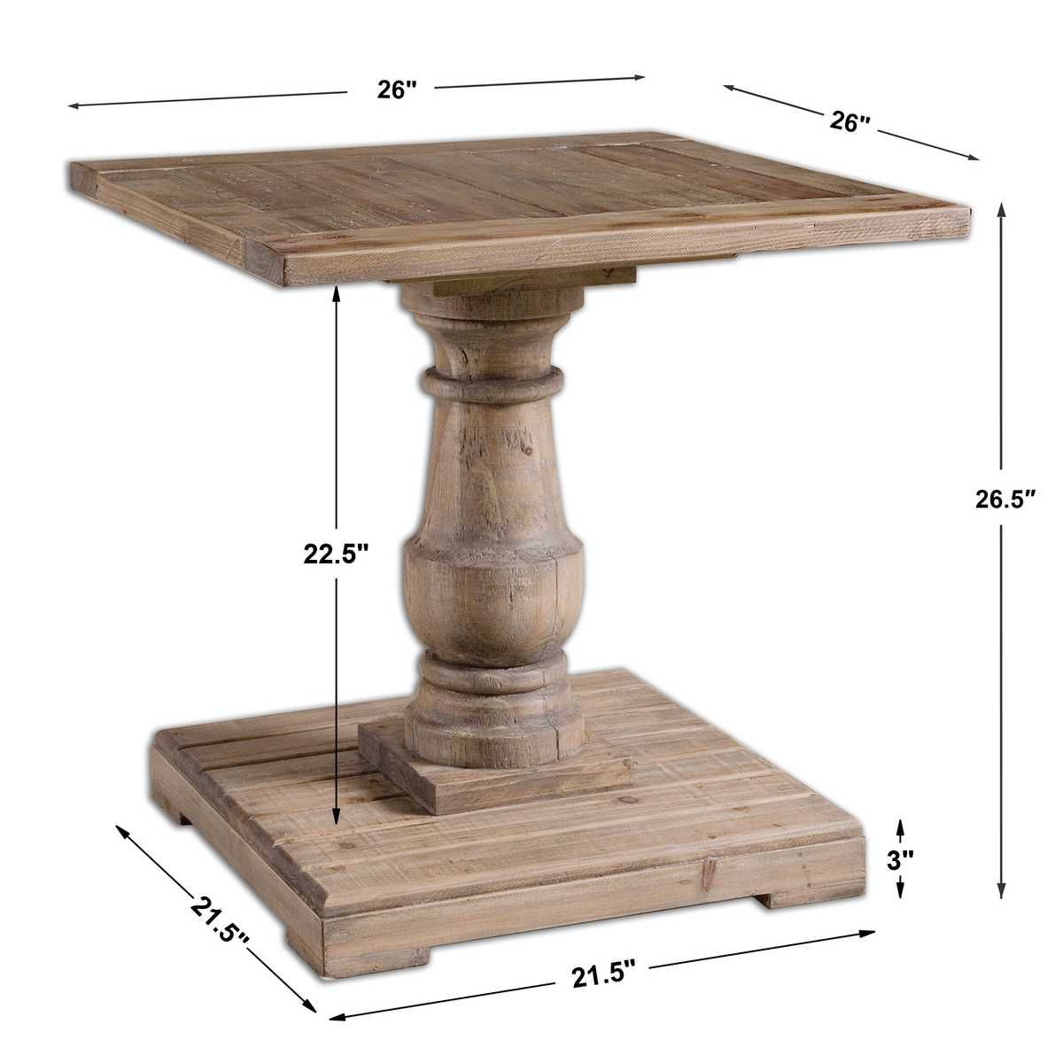 Stratford End Table – Furniture by Uttermost | Sutter & Vale