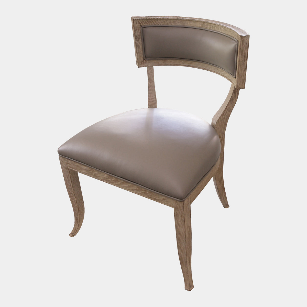 Klismos Chair-Gray Leather
