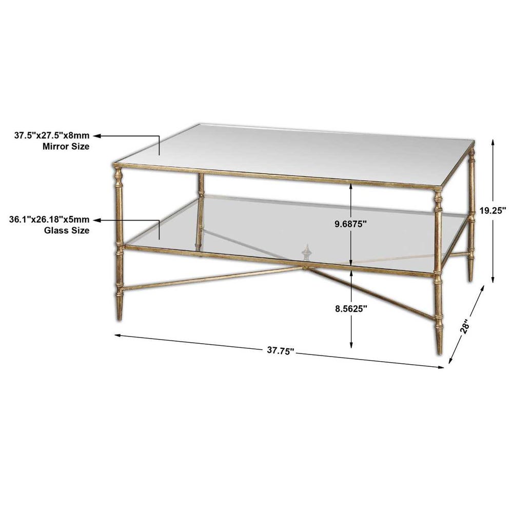 Henzler Coffee Table, Gold
