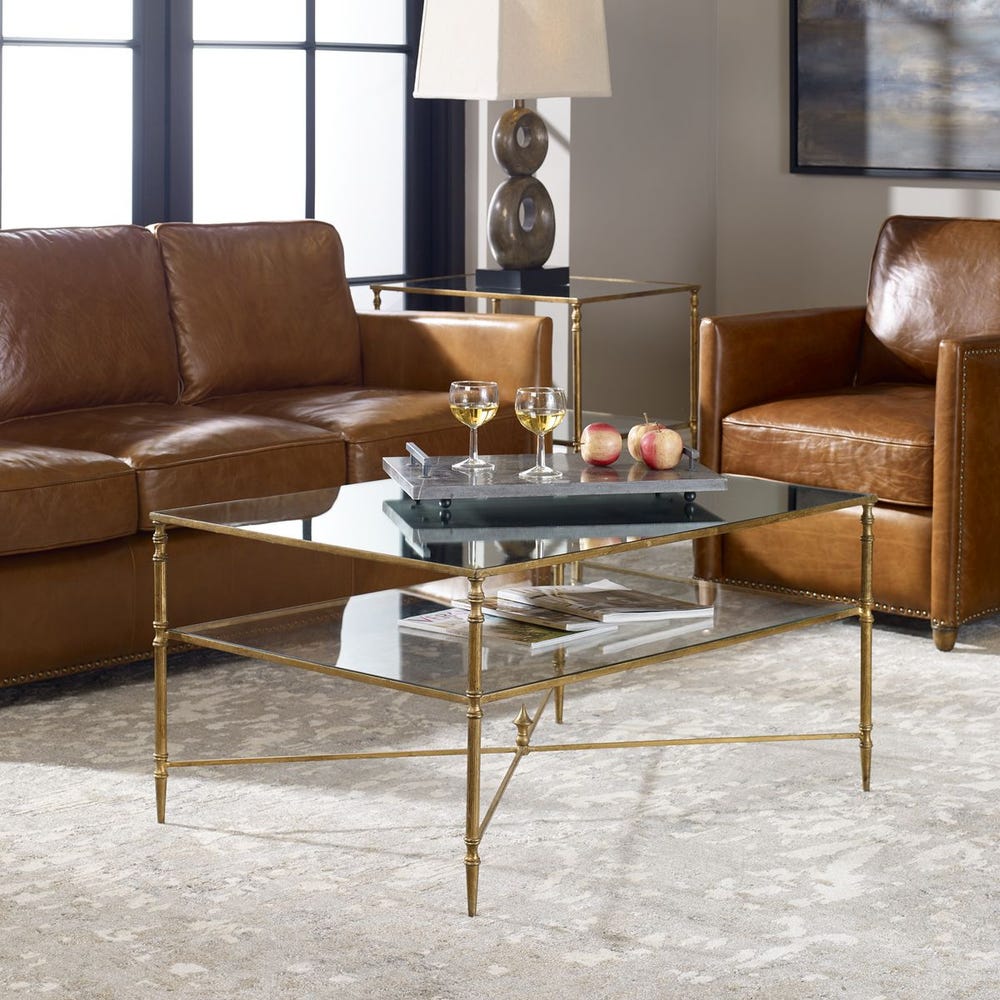 Henzler Coffee Table, Gold