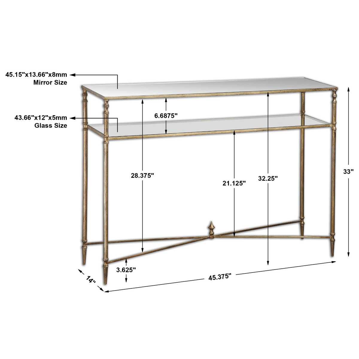 Henzler Console Table – Furniture by Uttermost | Sutter & Vale