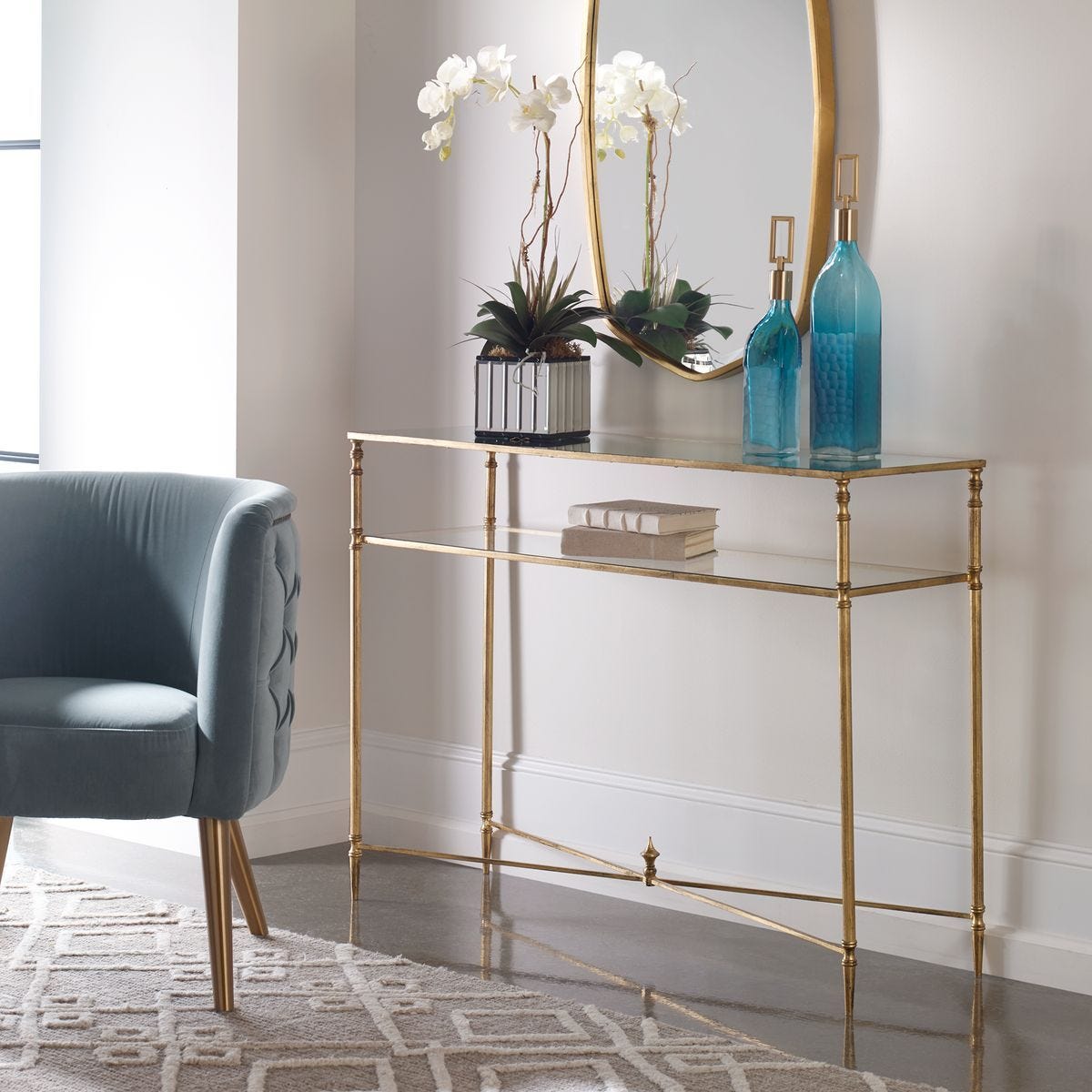 Henzler Console Table – Furniture by Uttermost | Sutter & Vale