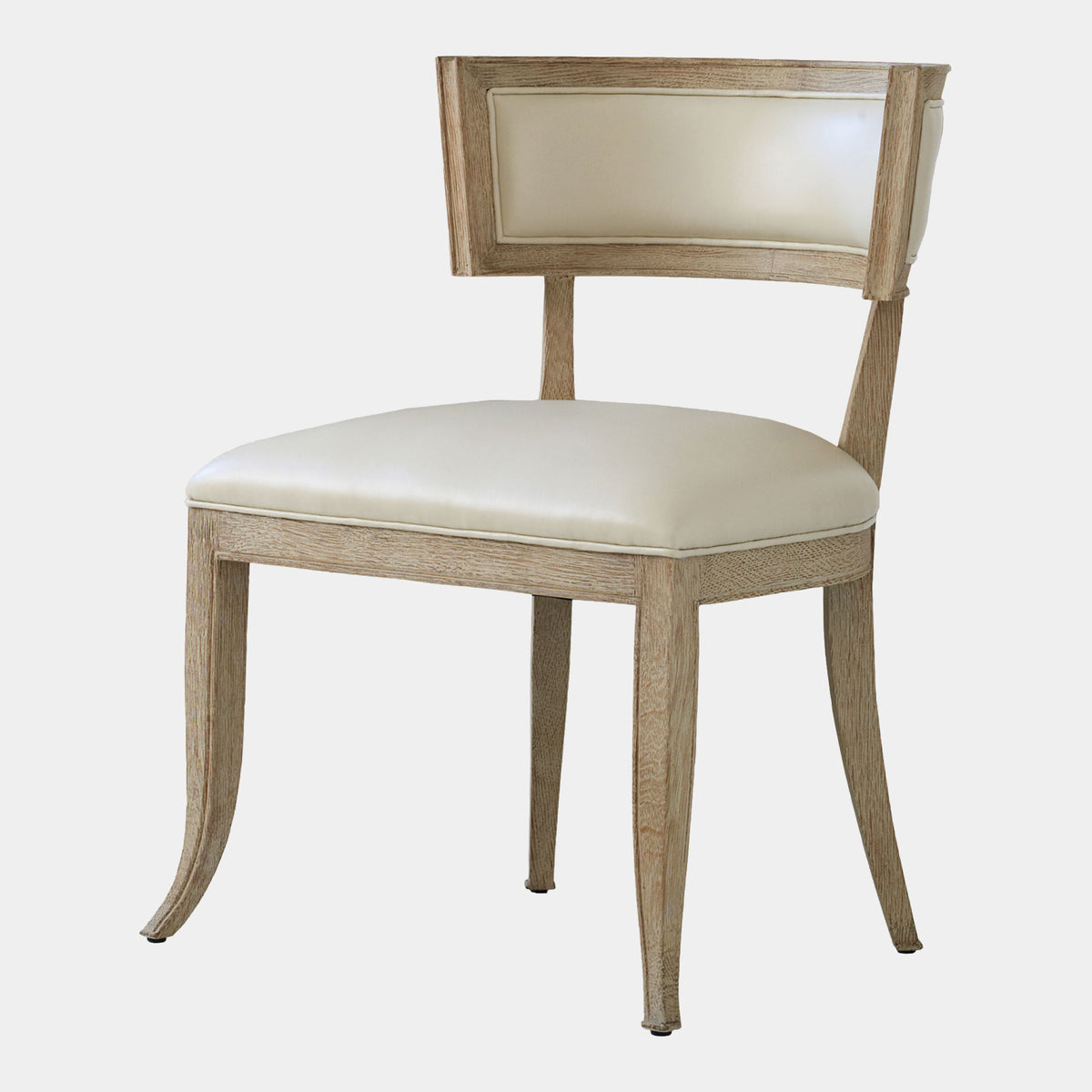 Klismos Chair-Beige Leather