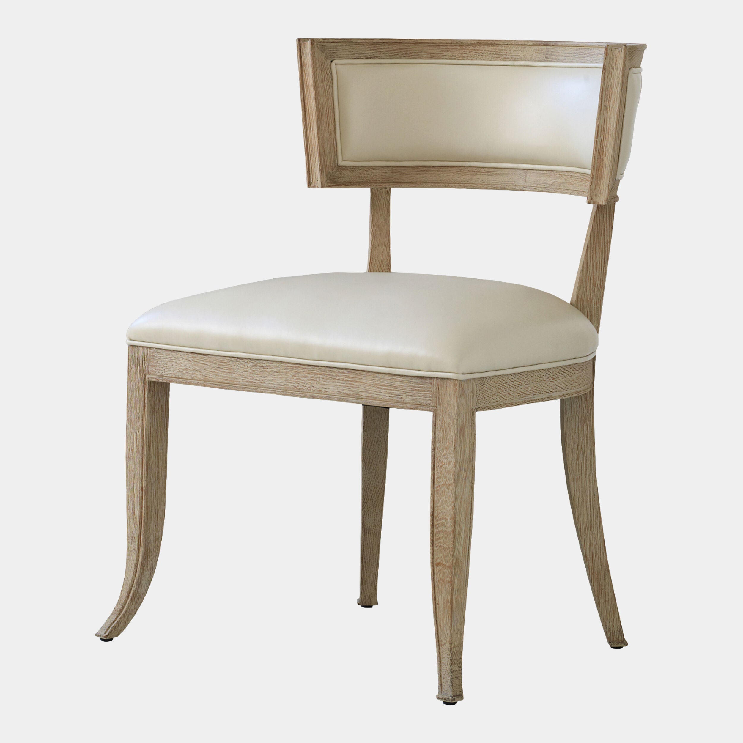 Klismos Chair-Beige Leather
