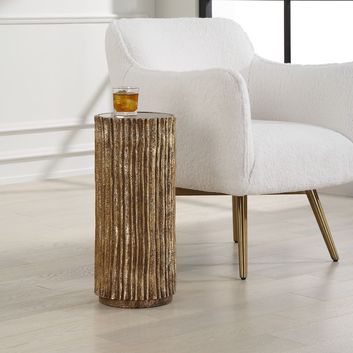 Echo Drink Table, Brass – Furniture by Uttermost | Sutter & Vale