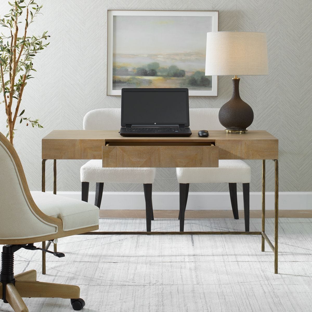 Aristotle Desk – Furniture by Uttermost | Sutter & Vale