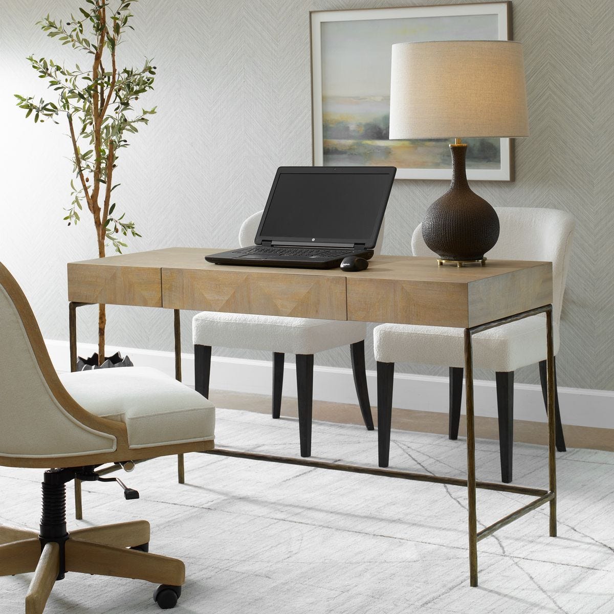 Aristotle Desk – Furniture by Uttermost | Sutter & Vale
