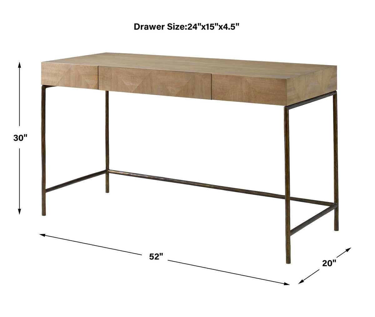 Aristotle Desk – Furniture by Uttermost | Sutter & Vale