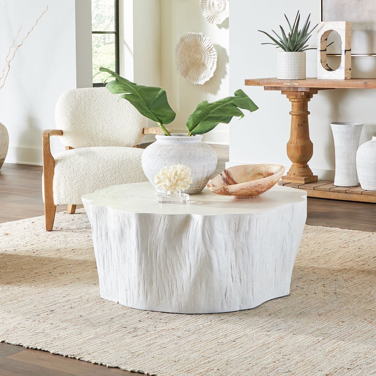 Woods Edge Coffee Table, White – Furniture by Uttermost | Sutter & Vale