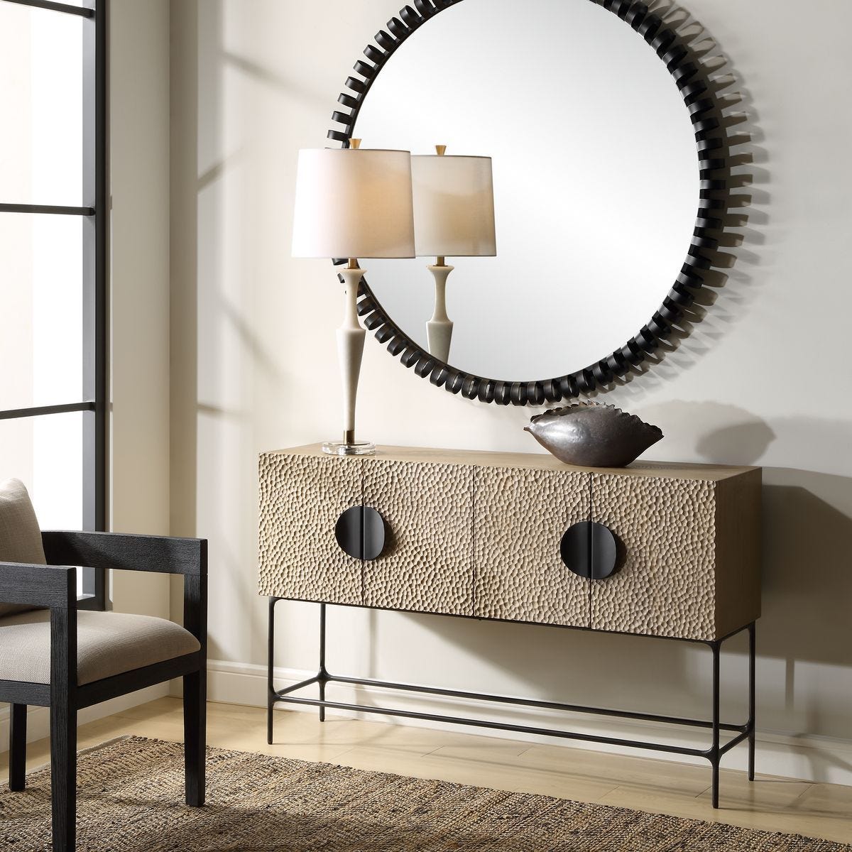 Lunar 4 Door Cabinet – Furniture by Uttermost | Sutter & Vale