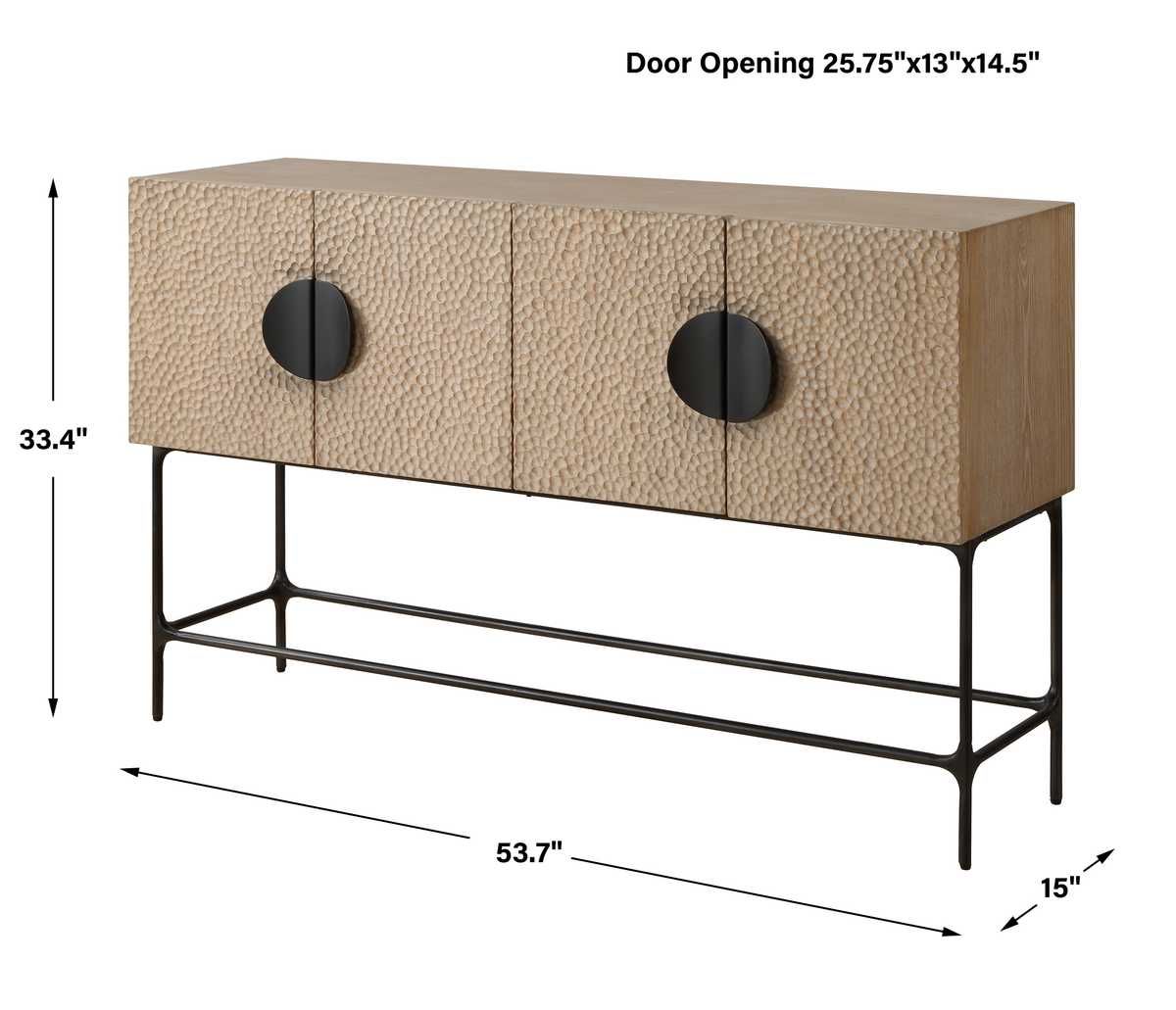 Lunar 4 Door Cabinet – Furniture by Uttermost | Sutter & Vale