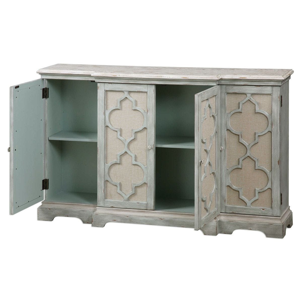 Sophie 4 Door Cabinet – Furniture by Uttermost | Sutter & Vale