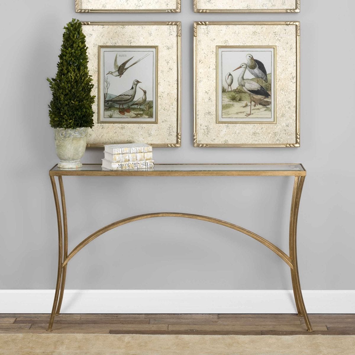 Alayna Console Table, Gold – Furniture by Uttermost | Sutter & Vale