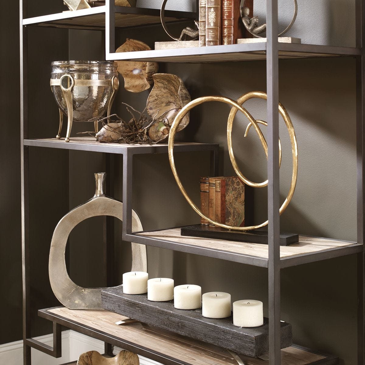 Sherwin Etagere, 2 Cartons – Furniture by Uttermost | Sutter & Vale