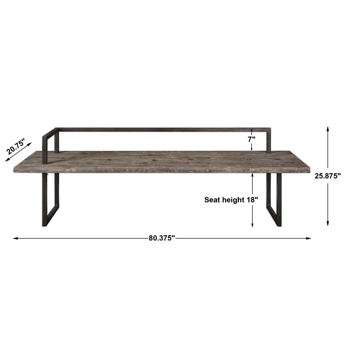 Herbert Bench – Furniture by Uttermost | Sutter & Vale