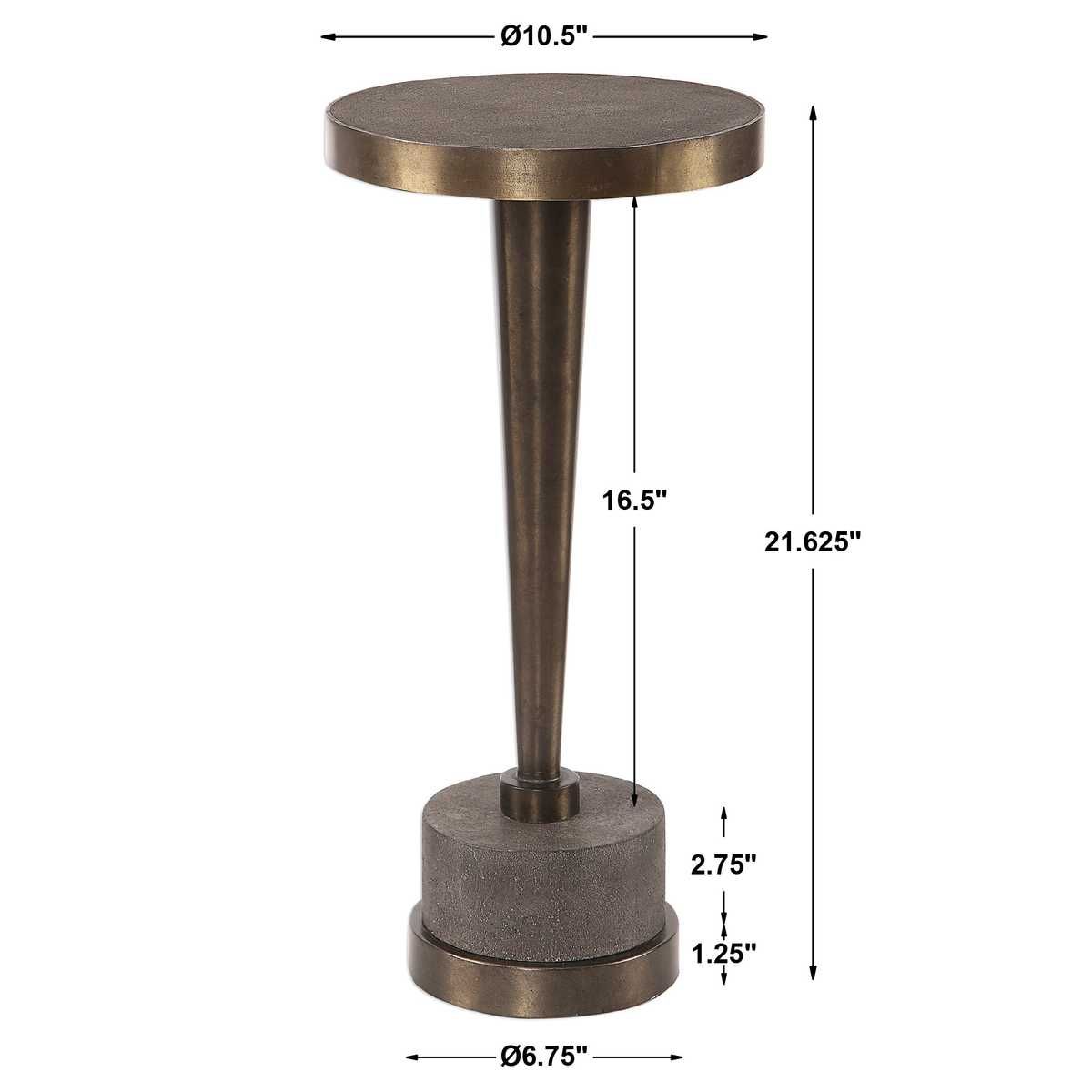 Masika Drink Table, Bronze – Furniture by Uttermost | Sutter & Vale