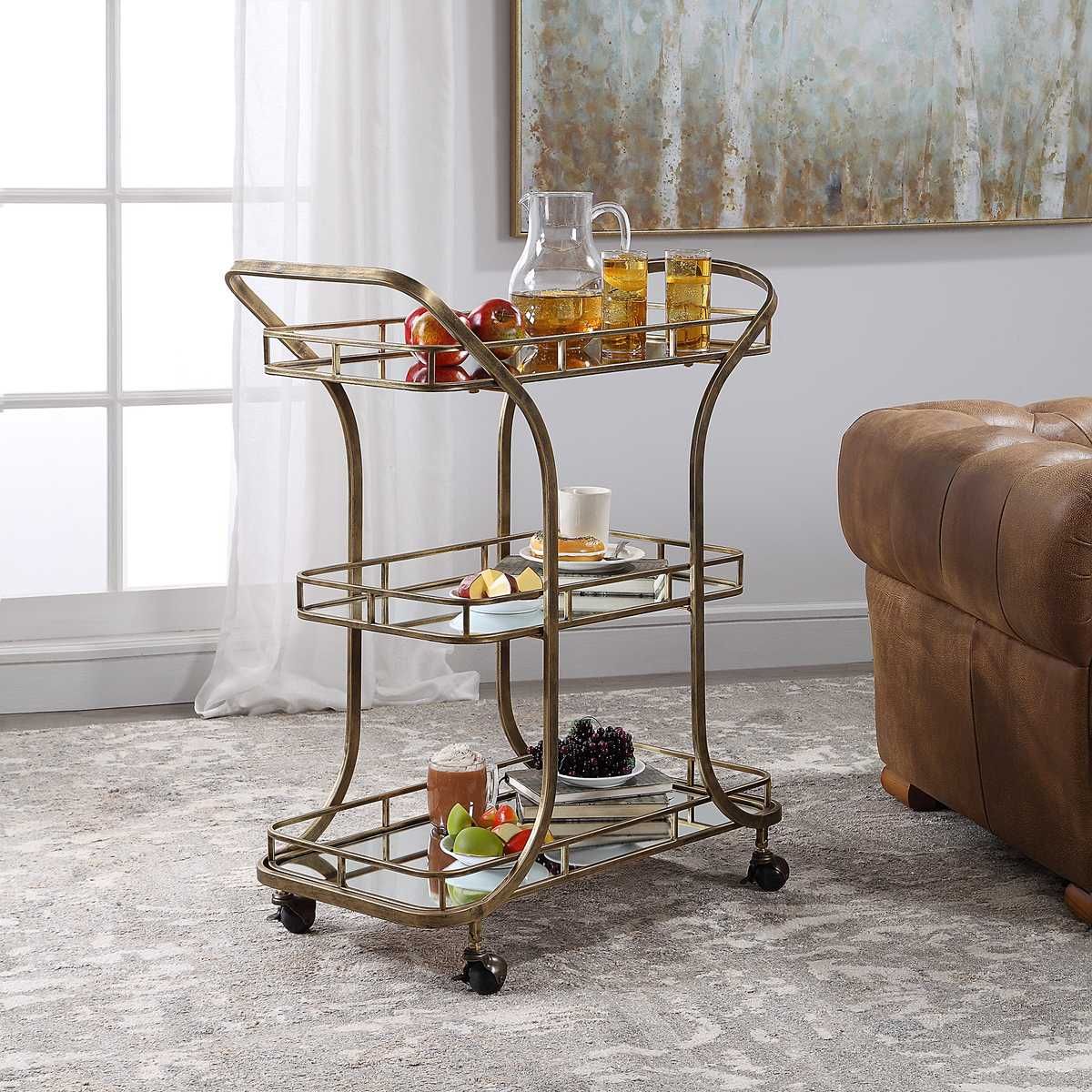 Stassi Serving Cart – Furniture by Uttermost | Sutter & Vale