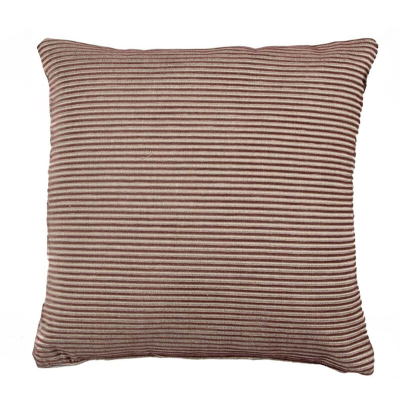 Textured Stripe RoseIvory Poly 20x20